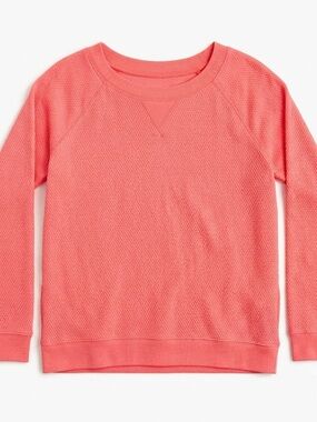 Coral Waffle Knit Women's Sweater